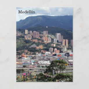medellín hills colombia briefkaart