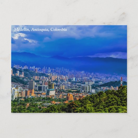 Medellín (stad van de etherische lente) briefkaart (Voorkant)