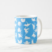 MEDENDE Kat in Yoga Poses Koffiemok (Voorkant rechts)