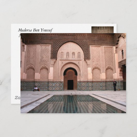 Medersa ben Youssef Briefkaart (Voorkant / Achterkant)