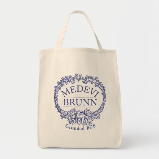 Medevi Brunn Logo Groot Kruidenier Tas (Voorkant)