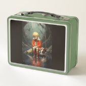 Medewerkende metalen lunchbox (Achterkant)