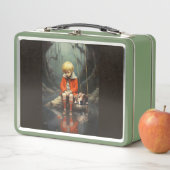 Medewerkende metalen lunchbox (In situ)