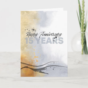 Medewerker 15e Jubileum Artistic Ink Abstract Kaart
