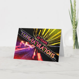 Medewerker 20e Jubileum Fun Gefeliciteerd Kaart