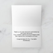 Medewerker 20e Jubileum Gold Star Kaart (Binnen)