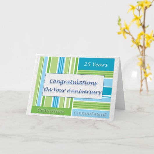 Medewerker 25e Jubileum Kaart (Gele Bloem)