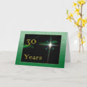 Medewerker 30e Jubileum Shining Star Kaart (Gele Bloem)