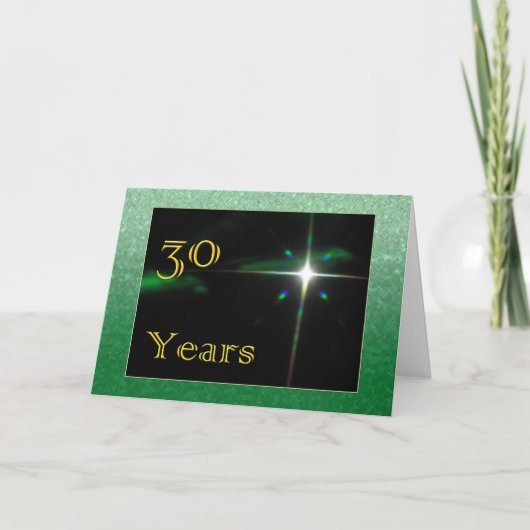 Medewerker 30e Jubileum Shining Star Kaart (Voorkant)