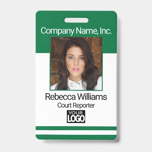 Medewerker Afbeelding Badge - Groen (Voorkant)