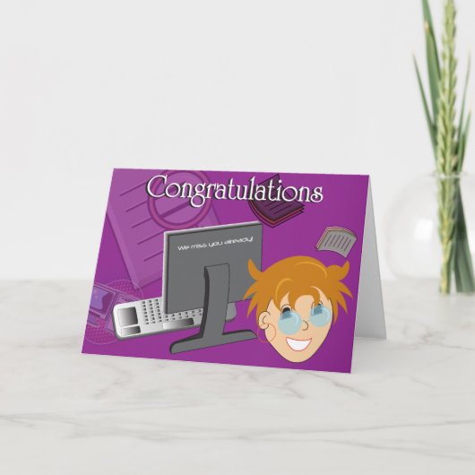 Medewerker Afscheid 1 Kaart (Voorkant)