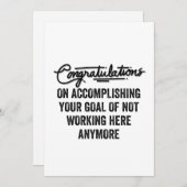 Medewerker Afscheidscadeau | Medewerker verlaten Feestdagenkaart (Voorkant / Achterkant)