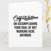 Medewerker Afscheidscadeau | Medewerker verlaten Kaart (Gele Bloem)