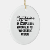 Medewerker Afscheidscadeau | Medewerker verlaten Keramisch Ornament (Rechts)
