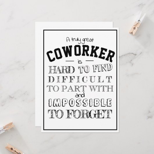 Medewerker appreciatie Bedankt Gift voor hem Kaart (Voorkant / Achterkant in situ)