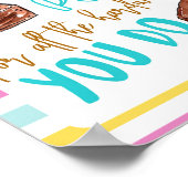 Medewerker appreciatie brownie punt teken Poster (Hoek)