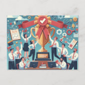 Medewerker Appreciation Day Cheers Briefkaart (Voorkant)