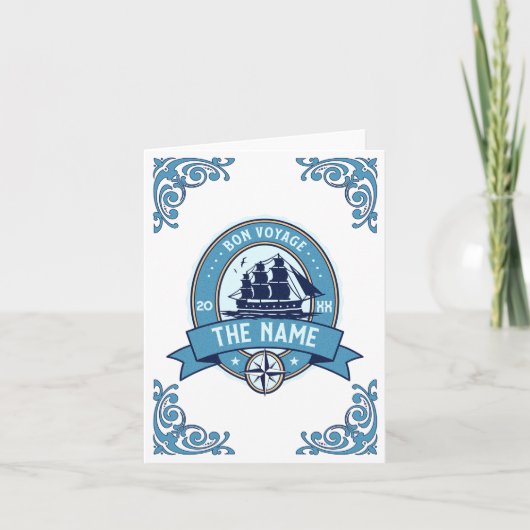 Medewerker bedankt Bon Voyage Afscheid (Voorkant)