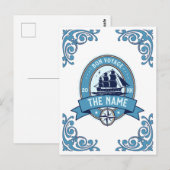 Medewerker bedankt Bon Voyage Afscheid Briefkaart (Voorkant / Achterkant)