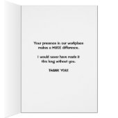 Medewerker Bedankt, je bent SERIEUS de beste! (Binnen (Rechts))