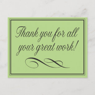 Medewerker Bedankt voor geweldig werk Briefkaart