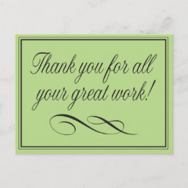 Medewerker Bedankt voor geweldig werk Briefkaart