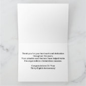 Medewerker BIG 38e Jubileum Elegant Golden Kaart (Binnen)