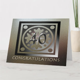 Medewerker BIG 40e Jubileum Elegant Golden Kaart