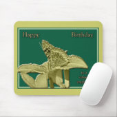 Medewerker Birthday Butterfly Mousepad Muismat (Met muis)