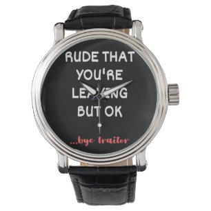 Medewerker Coffee-Mok - Rude dat je weggaat Horloge