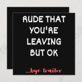 Medewerker Coffee-Mok - Rude dat je weggaat Save The Date (Voorkant / Achterkant)