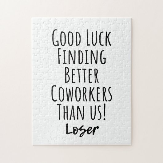 medewerker, collega, afscheid, succes met T-Shirt Legpuzzel (Verticaal)