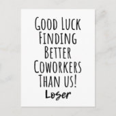 medewerker, collega, afscheid, veel succes met T-S Briefkaart (Voorkant)