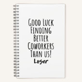 medewerker, collega, afscheid, veel succes met T-S Notitieboek (Voorkant)