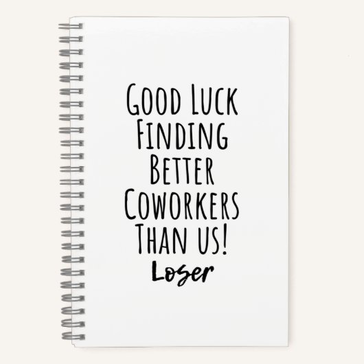 medewerker, collega, afscheid, veel succes met T-S Notitieboek (Voorkant)