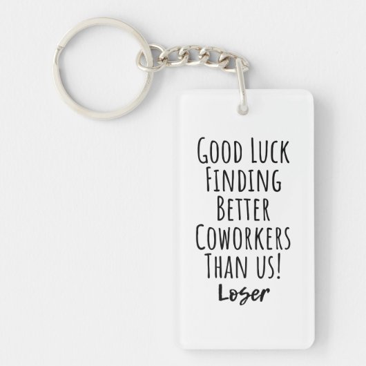 medewerker, collega, afscheid, veel succes met T-S Sleutelhanger (Voorkant)