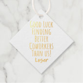 medewerker, collega, afscheid, veel succes T-Shirt Bedankjes Labels (Voorkant)