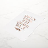 medewerker, collega, afscheid, veel succes T-Shirt Folie Feestdagenkaart (Gedraaid)