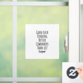 medewerker, collega, afscheid, veel succes T-Shirt Raamsticker (Huis)