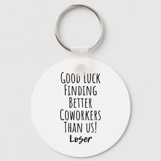 medewerker, collega, afscheid, veel succes T-Shirt Sleutelhanger (Voorkant)