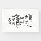 medewerker, collega, afscheid, veel succes T-Shirt Spandoek (Horizontaal)