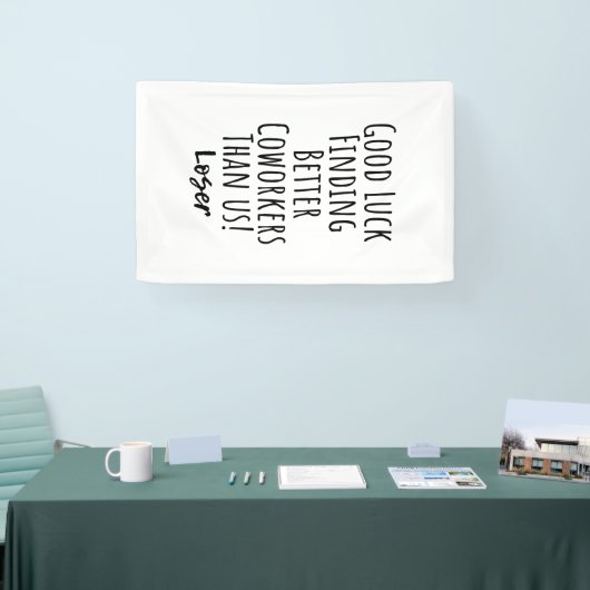 medewerker, collega, afscheid, veel succes T-Shirt Spandoek (Beurs)