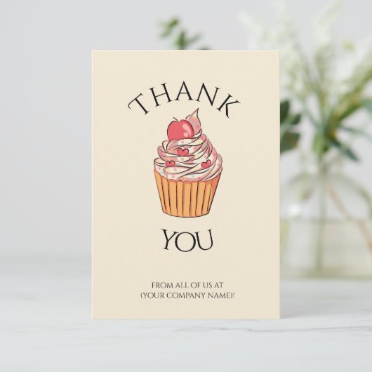 Medewerker Collega Boss Werkplek Waardering Bedankkaart (Staand voorkant)