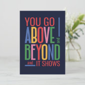 Medewerker/collega/Werkvriend Waardering Kaart (Staand voorkant)