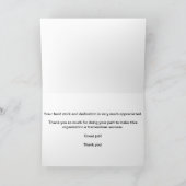 Medewerker Dank U Geweldige Prestatie Bedankkaart (Binnen)