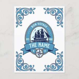 Medewerker dank u wel Goede reis Vaarwel Briefkaart