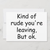 Medewerker die cadeauidee met grappig Gezegde acht (Voorkant)