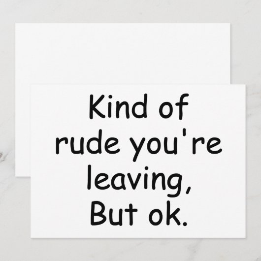 Medewerker die cadeauidee met grappig Gezegde acht (Voorkant / Achterkant)