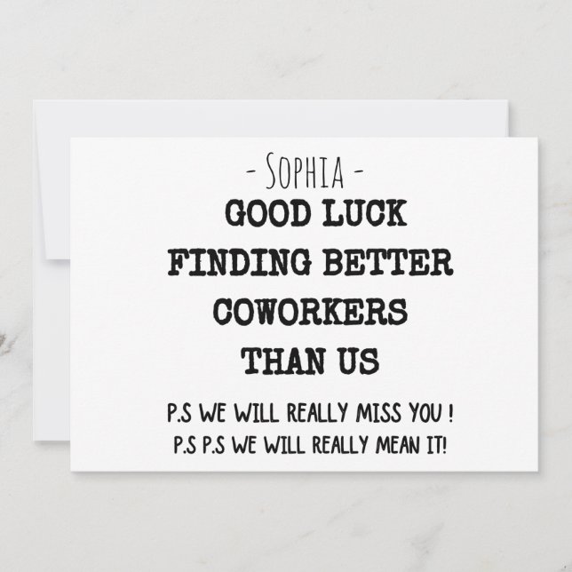 medewerker die vertrekt voor vrouwen, medewerker d (Voorkant)