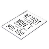 medewerker die vertrekt voor vrouwen , medewerker  notitieboek (Linkerzijde)